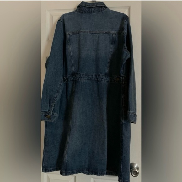 Women’s Denim Dress Jean Dress Jacket - Picture 3 of 4